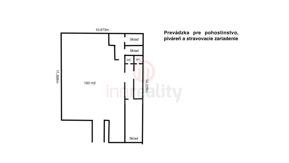PRENÁJOM Komerčný priestor 150 m2 Martin Sever